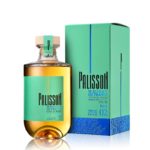 Packshot avec étui de Palisson batch 02 whisky de france single malt fini en fûts de rhum, Palisson bleu